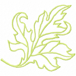 Leaves Embroidery Design 6